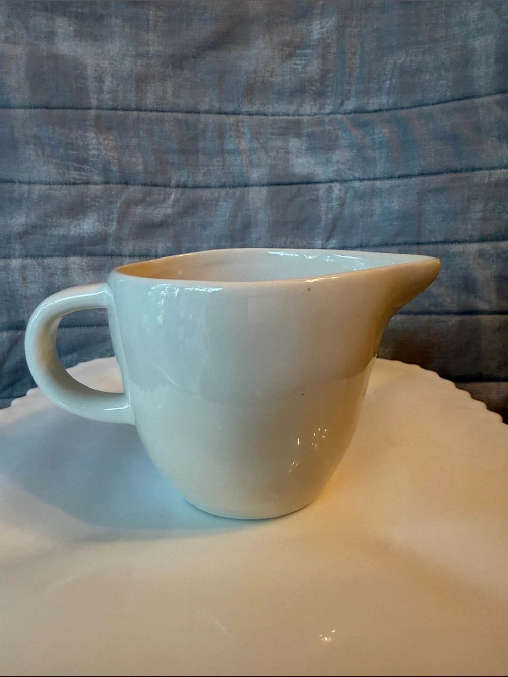 Rae Dunn Artisan Collection Ceramic Pitcher with Black 'CREAM.' Text